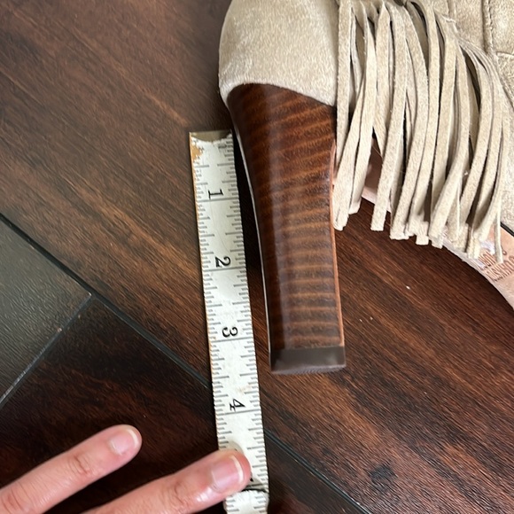 Johnston & Murphy Keaton  Leather Ankle Boots Size 7.5 Fringe Cuff Weste… - Picture 12 of 13